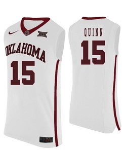 Oklahoma Sooners White Grant Quinn NCAA Basketball Jersey