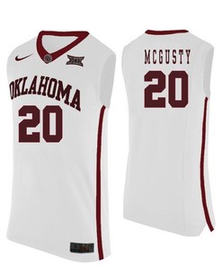 Oklahoma Sooners White Kameron McGusty NCAA Basketball Jersey