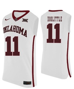 Oklahoma Sooners White Kristian Doolittle NCAA Basketball Jersey