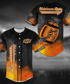 Oklahoma State Cowboys NCAA Baseball Jersey Shirt Grenade
