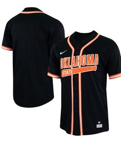 Oklahoma State Cowboys Replica Baseball Jersey - Black Ncaa