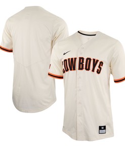 Oklahoma State Cowboys Replica Baseball Jersey Cream Ncaa