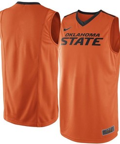 Oklahoma State Cowboys and Cowgirls #1 Orange Basketball Jersey