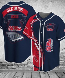 Ole Miss Rebels NCAA Baseball Jersey Shirt Classic
