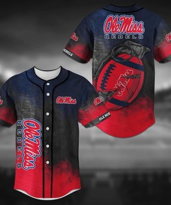 Ole Miss Rebels NCAA Baseball Jersey Shirt Grenade