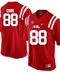 Ole Miss Rebels Red Cody Core Player Football Jersey