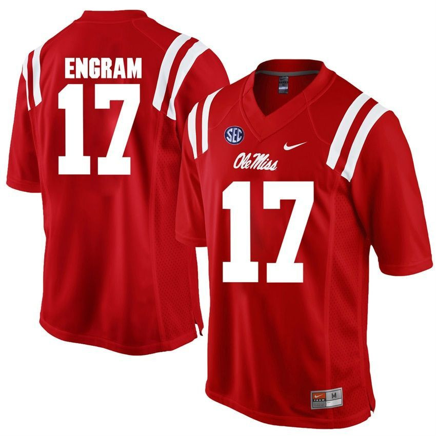 Ole Miss Rebels Red Evan Engram Player Football Jersey