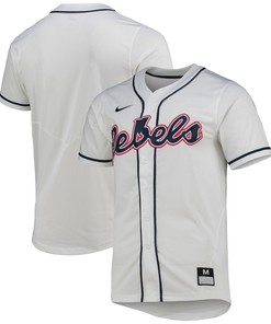 Ole Miss Rebels Replica Baseball Jersey - White Ncaa
