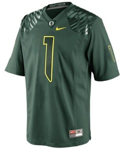Oregon Ducks #1 Josh Huff Green Football Jersey