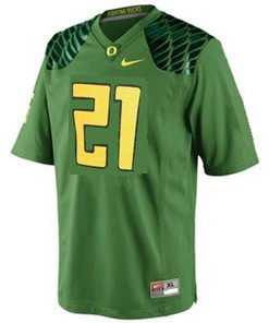 Oregon Ducks #21 LaMichael James Green Football Jersey