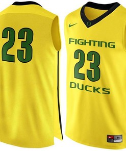Oregon Ducks #23 Yellow Basketball Jersey