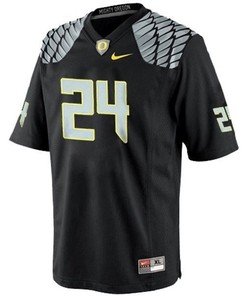 Oregon Ducks #24 Kenjon Barner Black Football Jersey