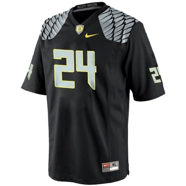 Oregon Ducks #24 Kenjon Barner Black Football Jersey