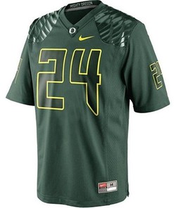 Oregon Ducks #24 Kenjon Barner Green Football Jersey