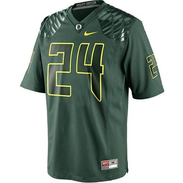 Oregon Ducks #24 Kenjon Barner Green Football Jersey