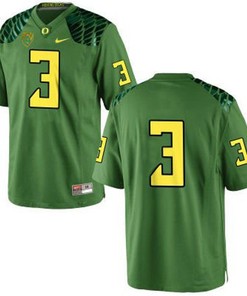 Oregon Ducks #3 Vernon Adams Green Football Jersey