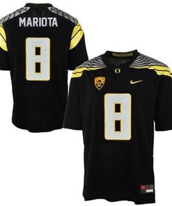 Oregon Ducks #8 Marcus Mariota Black Football Jersey
