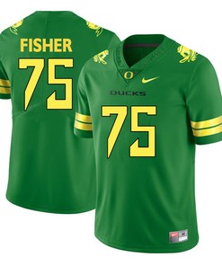 Oregon Ducks Apple Green Jake Fisher College Football Jersey