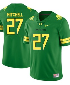 Oregon Ducks Apple Green Terrance Mitchell College Football Jersey