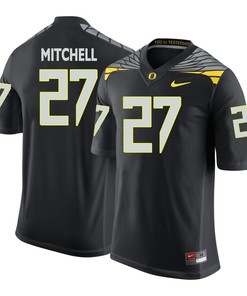 Oregon Ducks Black Terrance Mitchell College Football Jersey