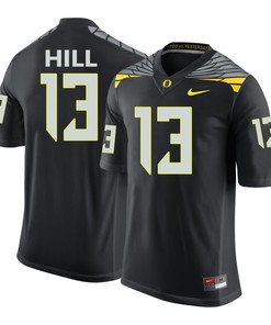 Oregon Ducks Black TroyHill College Football Jersey