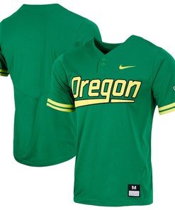 Oregon Ducks Replica Two Button Baseball Jersey Green Ncaa