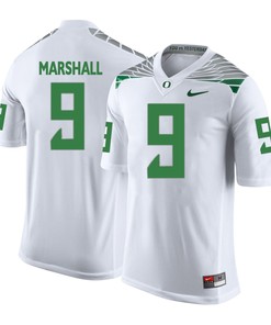 Oregon Ducks White Byron Marshall College Football Jersey