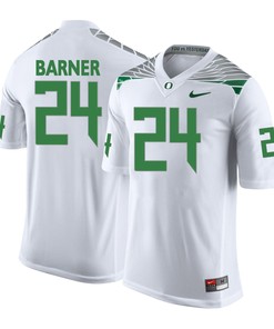 Oregon Ducks White Kenjon Barner College Football Jersey