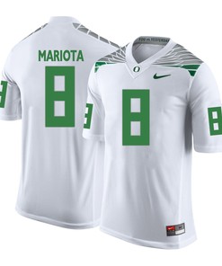Oregon Ducks White Marcus Mariota College Football Jersey