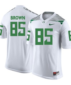 Oregon Ducks White Pharaoh Brown College Football Jersey