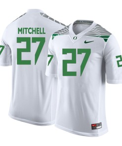 Oregon Ducks White Terrance Mitchell College Football Jersey