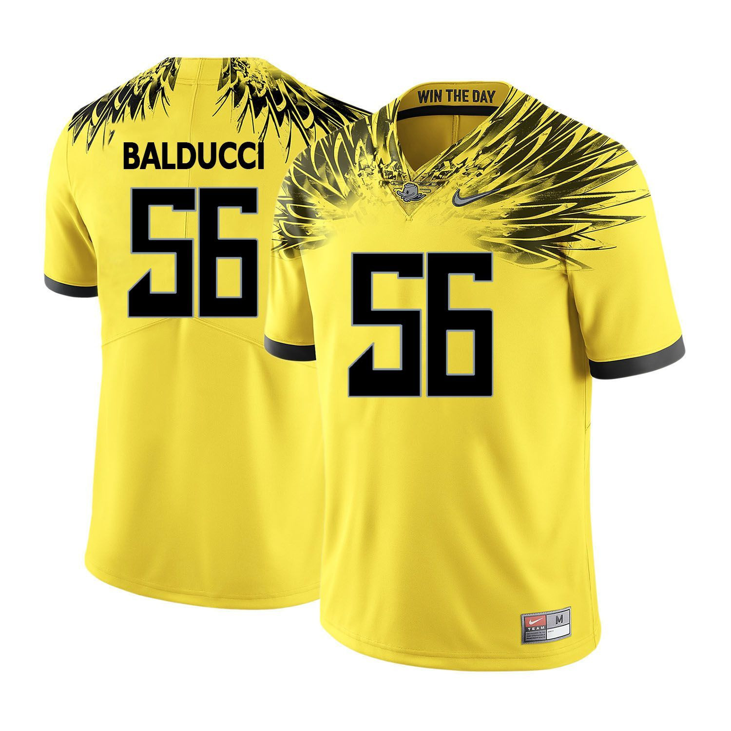 Oregon Ducks Yellow Alex Balducci College Football Jersey