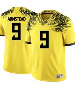 Oregon Ducks Yellow Arik Armstead College Football Jersey