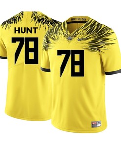 Oregon Ducks Yellow Cameron Hunt College Football Jersey