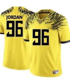 Oregon Ducks Yellow Dion Jordan College Football Jersey