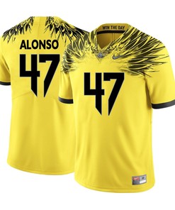 Oregon Ducks Yellow Kiko Alonso College Football Jersey