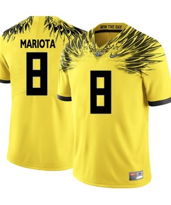 Oregon Ducks Yellow Marcus Mariota College Football Jersey