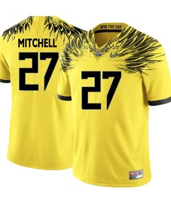 Oregon Ducks Yellow Terrance Mitchell College Football Jersey