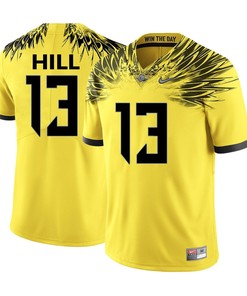 Oregon Ducks Yellow TroyHill College Football Jersey