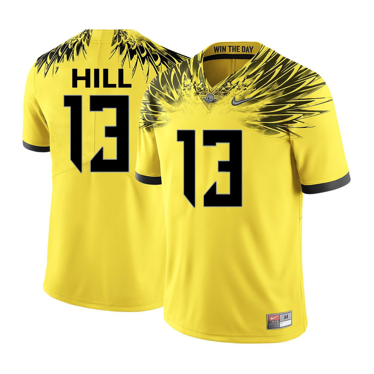 Oregon Ducks Yellow TroyHill College Football Jersey
