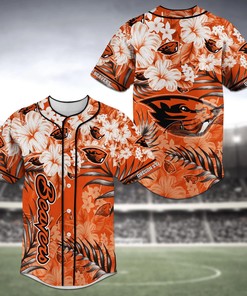 Oregon State Beavers NCAA Baseball Jersey Shirt Flower