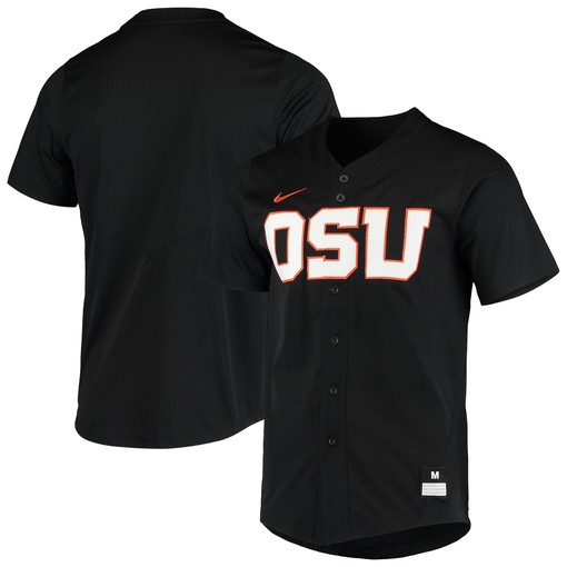 Oregon State Beavers Vapor Untouchable Elite Replica Full-button Baseball Jersey - Black Ncaa