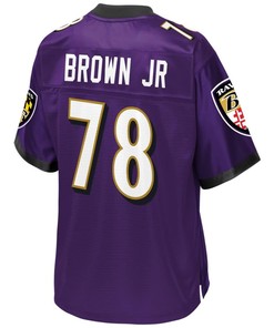 Orlando Brown Jr Baltimore Ravens Nfl Pro Line Player Jersey - Purple