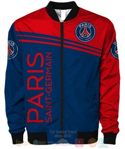 Paris Saint-Germain FC Blue Red Bomber Jacket V3
