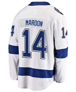 Pat Maroon 14 Tampa Bay Lightning Stanley Cup 2023 Playoffs Patch Away Breakaway Men Jersey - White