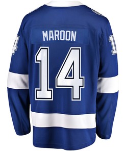 Pat Maroon 14 Tampa Bay Lightning Stanley Cup 2023 Playoffs Patch Home Breakaway Men Jersey - Blue