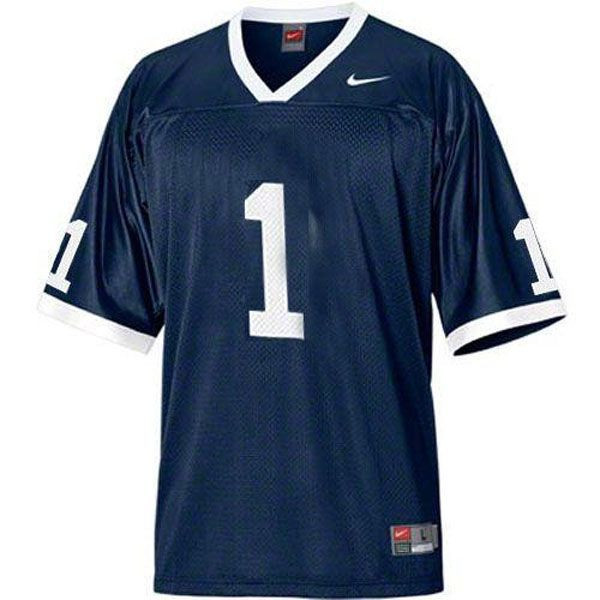 Penn State Nittany Lions #1 Blue Football Jersey