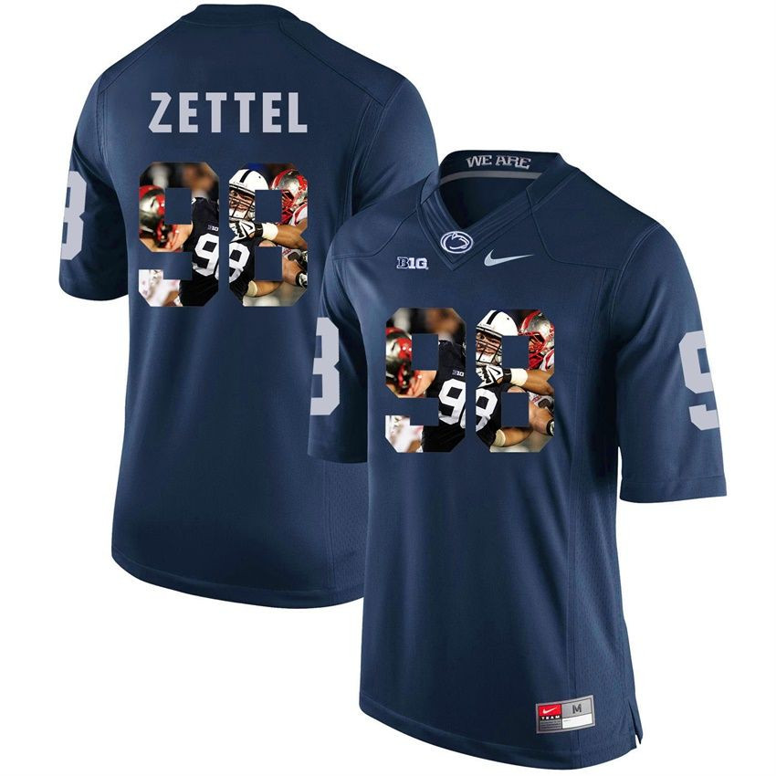 Penn State Nittany Lions Navy Anthony Zettel College Football Portrait Jersey