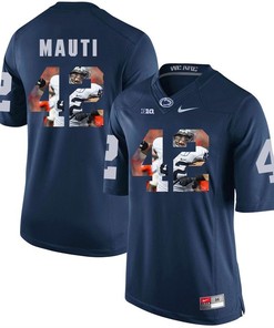Penn State Nittany Lions Navy Michael Mauti College Football Portrait Jersey