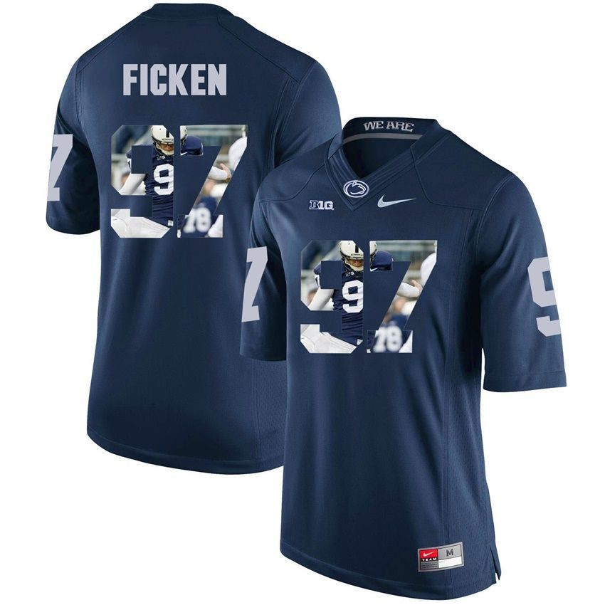 Penn State Nittany Lions Navy Sam Ficken College Football Portrait Jersey